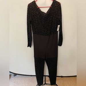 Torrid Sheer Jumpsuit - Leopard detail Brand New